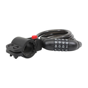CBE-100 Cable candado en espiral retráctil con combinación 4 dígitos (1 mt)