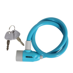 CCA-65 Cable candado con llaves, color azul (65 cms)