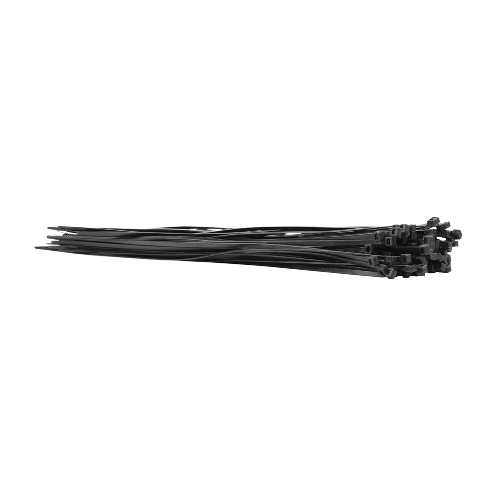 CDP100-46X370 Cinchos de plástico 4.6x370 mm, 100 pzas, Negro