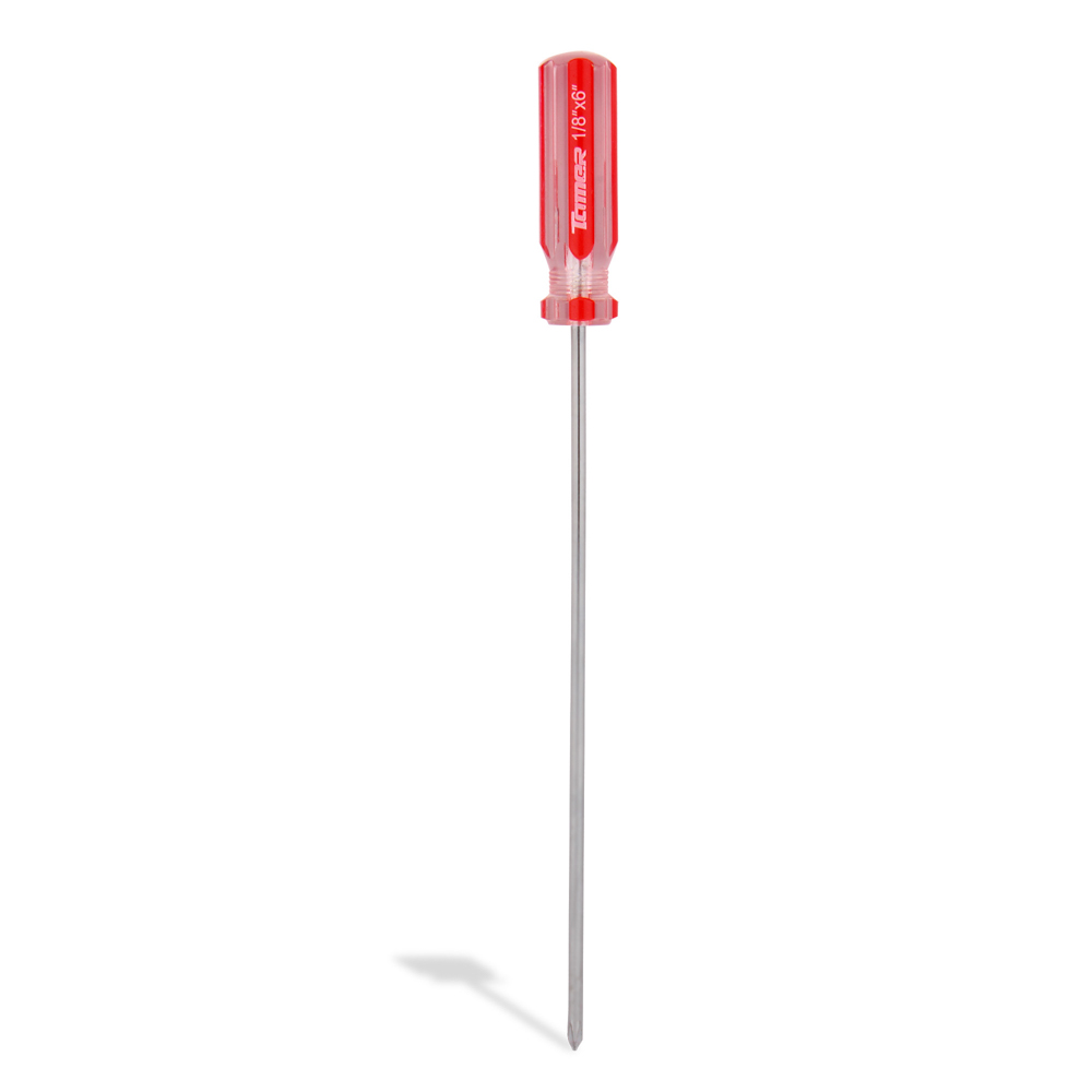 DC-186 Desarmador cruz 1/8" x 6", barra acero cromado, mango PVC