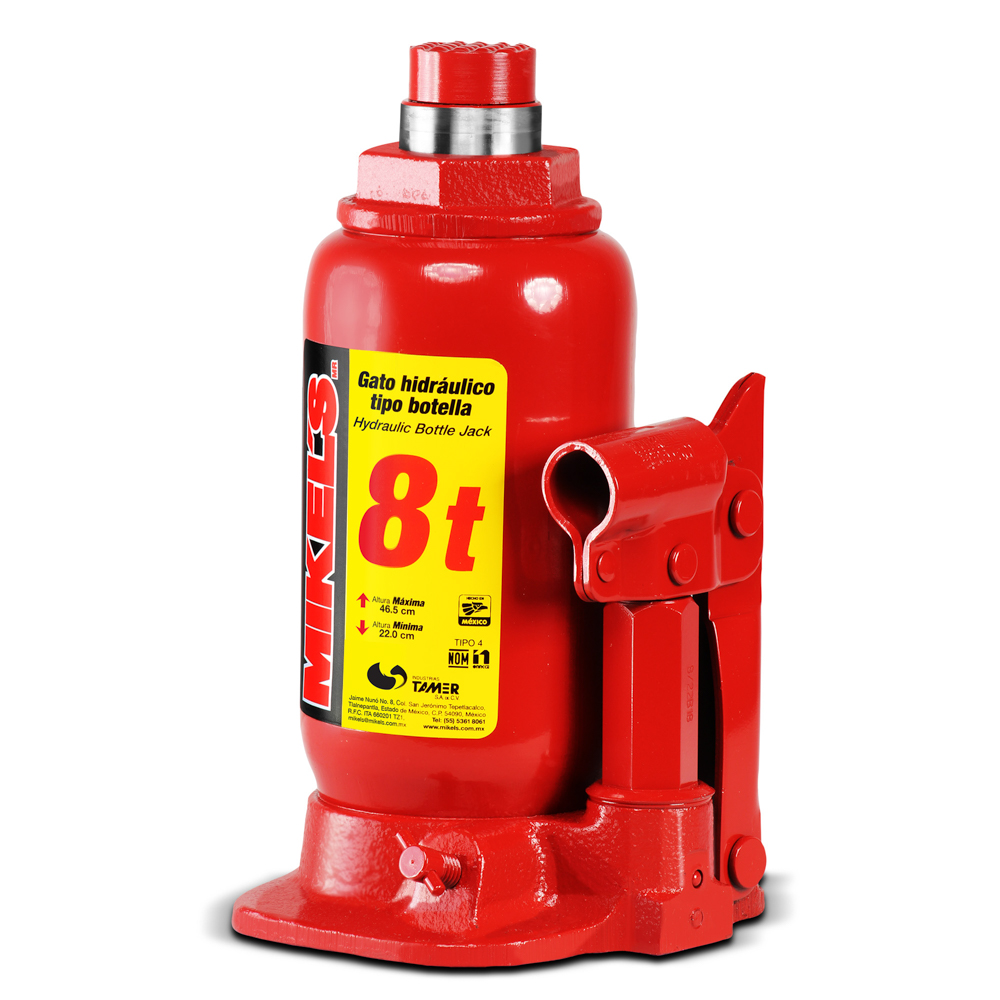 GH-8 Gato hidráulico de botella con tornillo de extensión (8 ton)