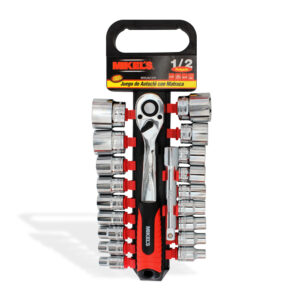 JAC-1219 Juego de dados con matraca 1/2” (20 pzas)