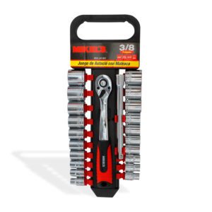 JAC-3821 Juego de dados con matraca 3/8” (22 pzas)