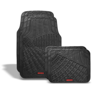 TA-1 Tapetes para auto de hule, negro de lujo