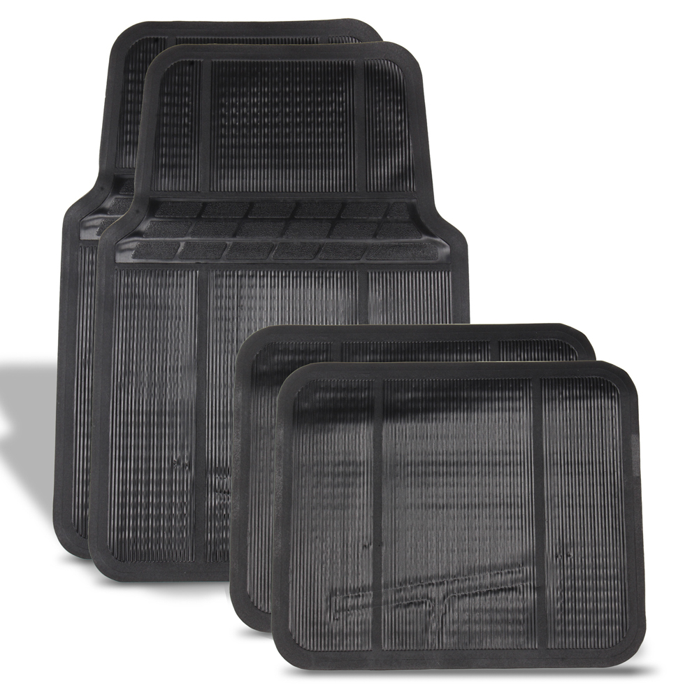 TC-1 Tapetes para auto de PVC, negros